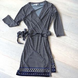 Max Studio, black/white business dress w/tie, S